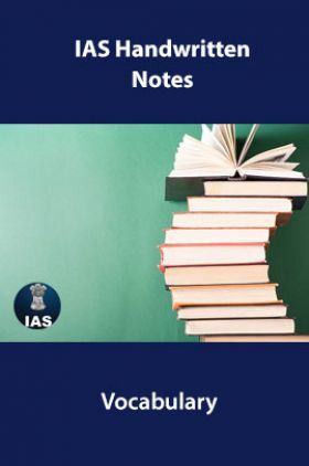IAS Handwritten Notes Vocabulary